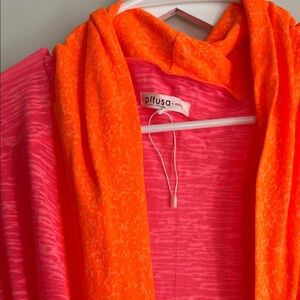 Pitusa Bright Pink and Orange Coverup